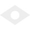 Ekena Millwork Diamond Architectural Grde PVC Ceiling Medallion, 10"W x 6 5/8"H x 3"ID x 3 1/2"C x 1"P, One-Piece CMP10X6DD-03000 - alternate 3